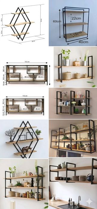 Делаем лофт полочки и столы