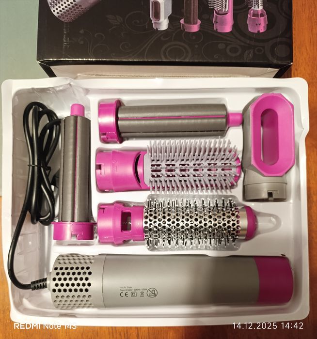 5 в 1 Мултифункционален сешоар, преса и маша за коса Hot Air Styler