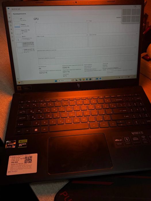 Ноутбук Acer nitro 15 baitime 0.0.24