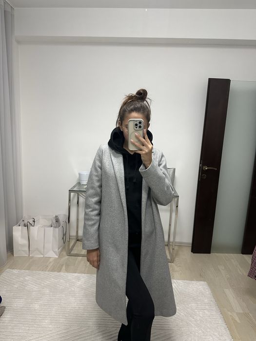 Palton Zara gri stare impecabila