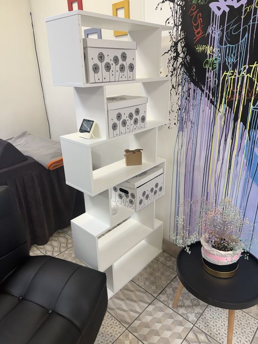 Полка стелаж белая