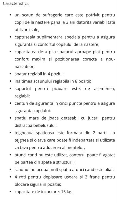 Scaun copii Chicco Polly