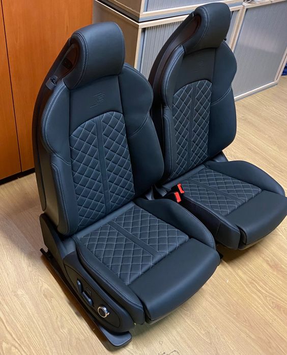 Scaune fata Audi RS5 RS4 S5 S4 A5 A4 B9 8W full piele RS logo interior