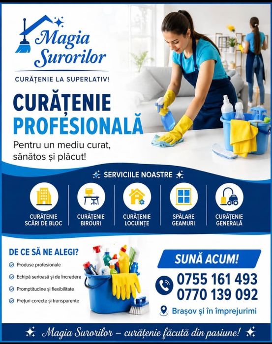 Firmă serioasă care prestează servicii în Brașov și împrejurimi atentă la detalii!