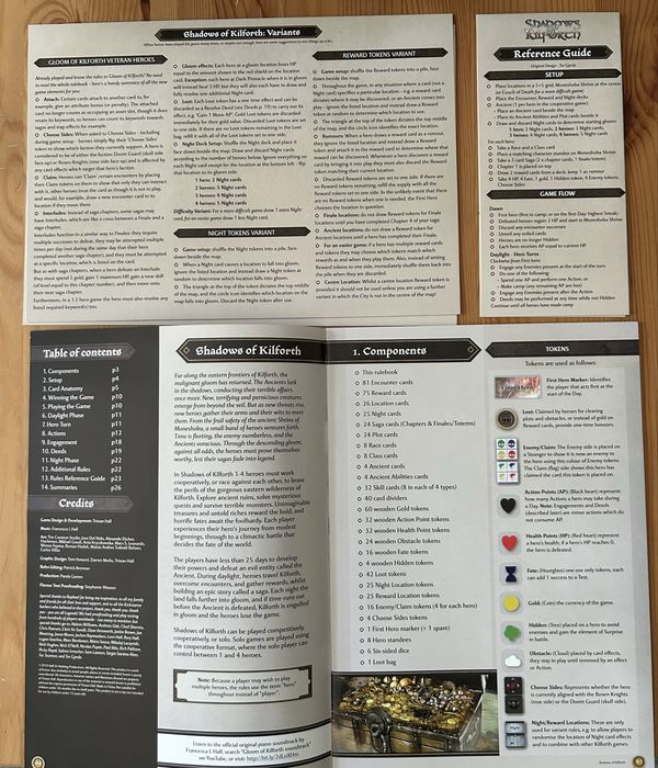 Boardgame Shadows of Killforth - complete collection