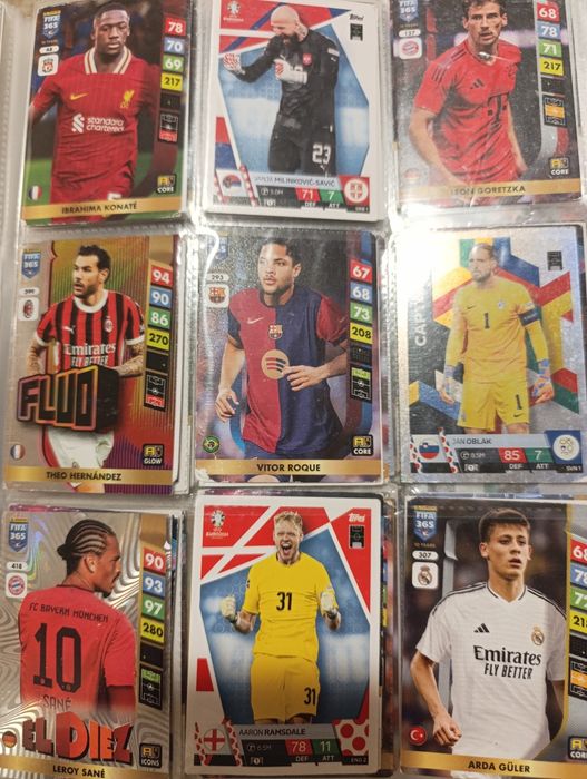 1300 cartonase jucători fotbal Euro 24