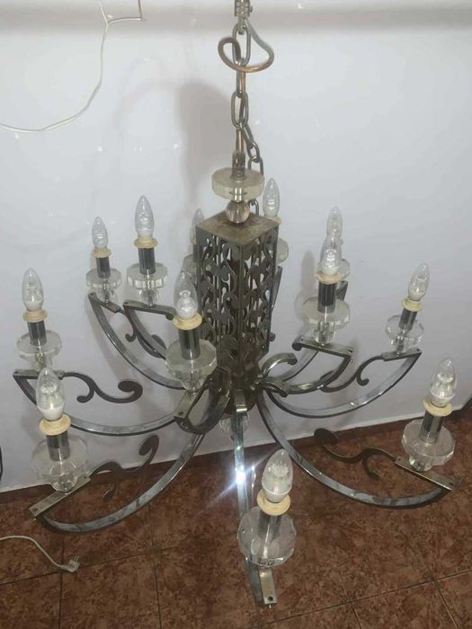 Candelabru cu 12 brate din inox