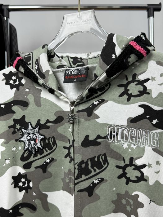 Glo Gand Camo Hoodie | Hanorac GloGang | Bape