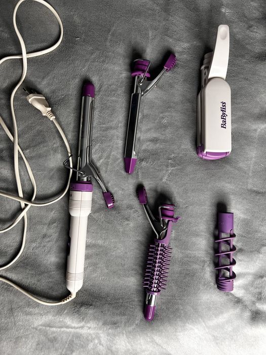 Placa,ondulator Babyliss alb cu mov