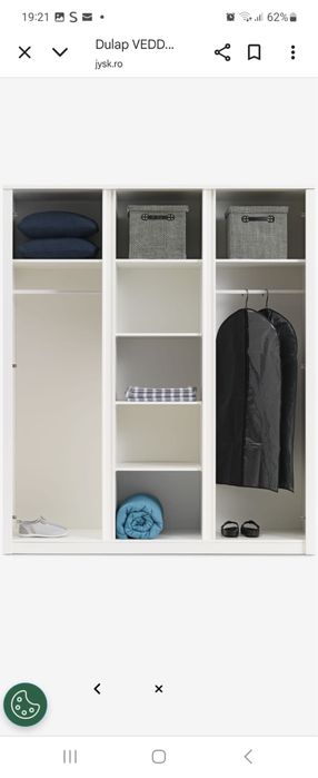 Dulap Alb cu oglinda