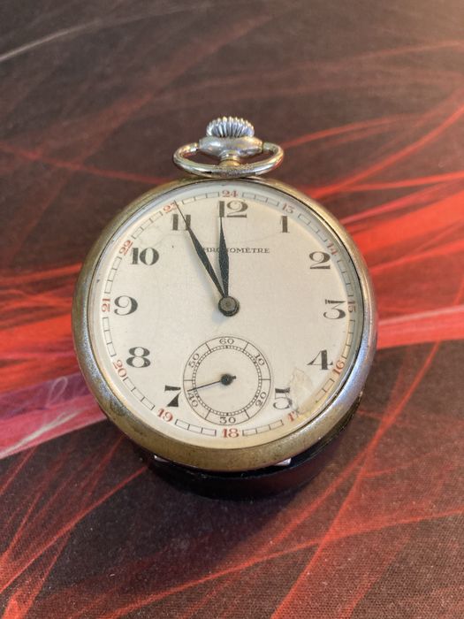 Часовник Chronometre Хронометър, джобен, рядък модел, работи отлично!