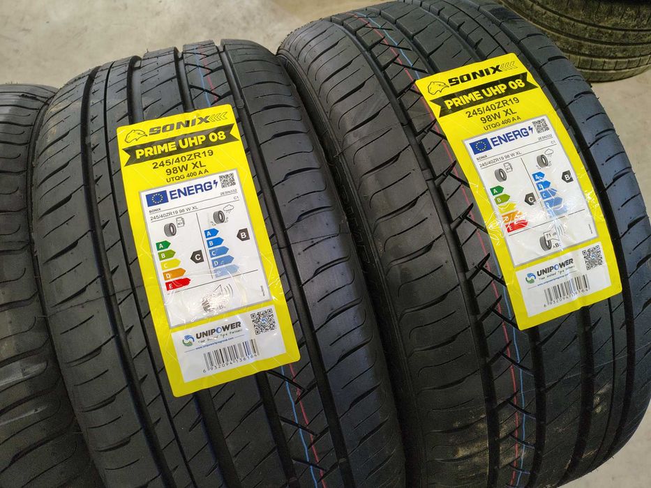 4 НОВИ летни гуми СПОРТ ПАКЕТ SONIX 245 40 19 +275 35 19  цена за брой