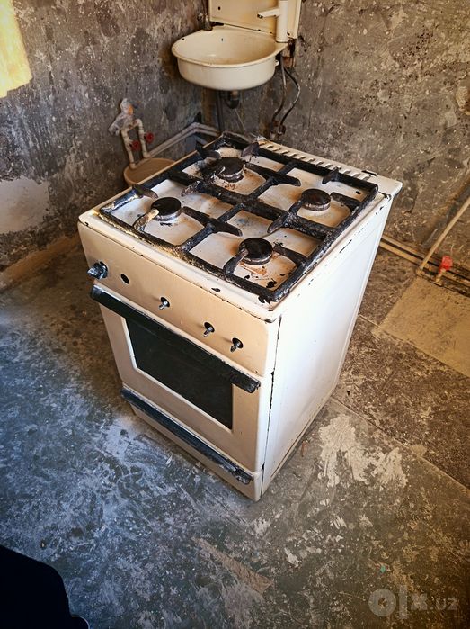 Газ плита ишлатилган