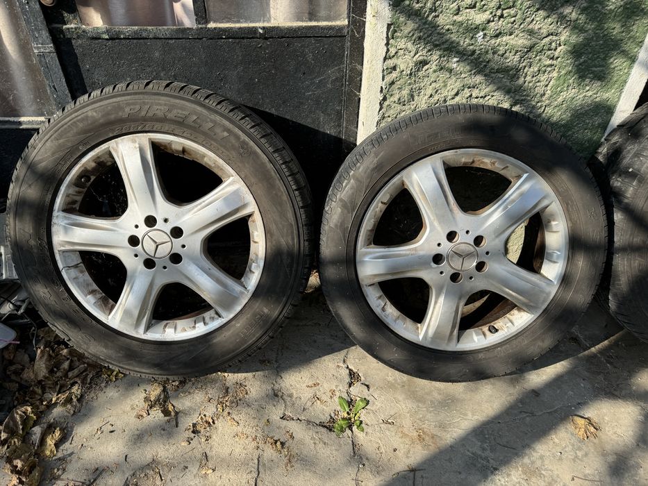 4 бр оригинални джанти  19ки с гуми Mercedes ML W164  5х112 ЕТ60 8J