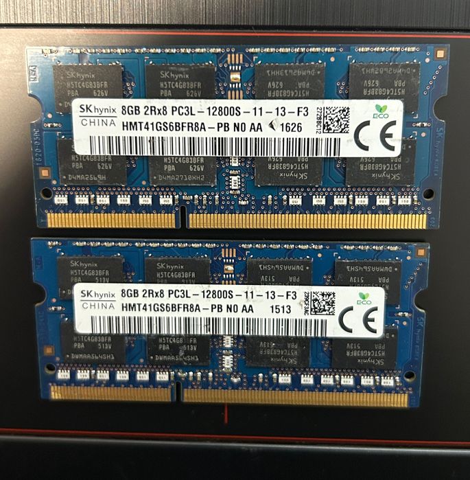 Memorie RAM Laptop 16GB 2x8GB DDR3 1600MHz - ASUS/Acer/Dell/HP