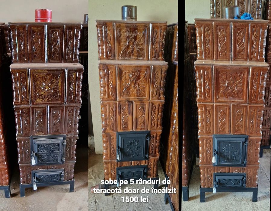 Vând sobe de teracotă premontate diferite modele