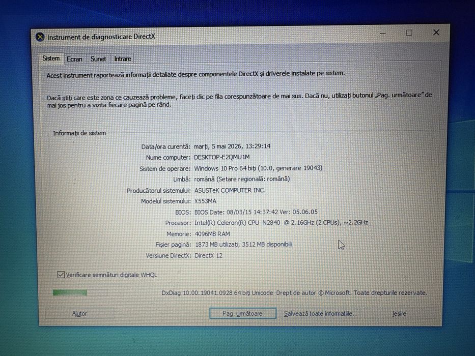 Laptop Asus X553MA