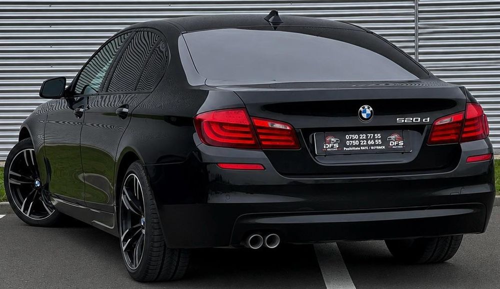 Vand BMW Seria 5 F10 2.0D inmatriculata RO automata M Pachet interior full piele negru impecabila rate leasing finantare urgent tva inclus deductibil