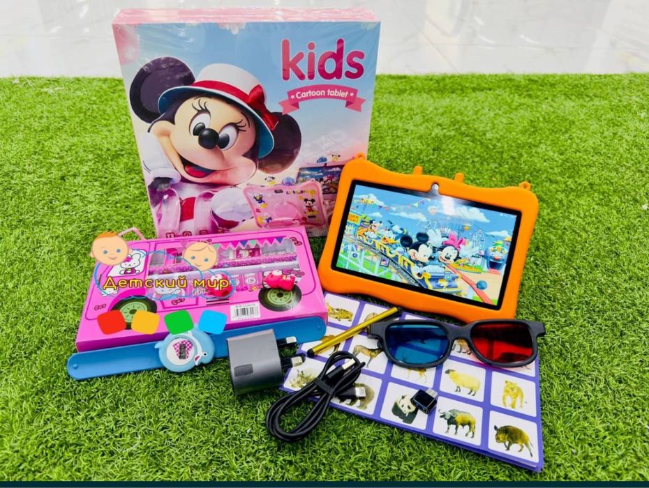 Планшет детский Mk100 detskiy planshet bolalar plansheti 4/128gb