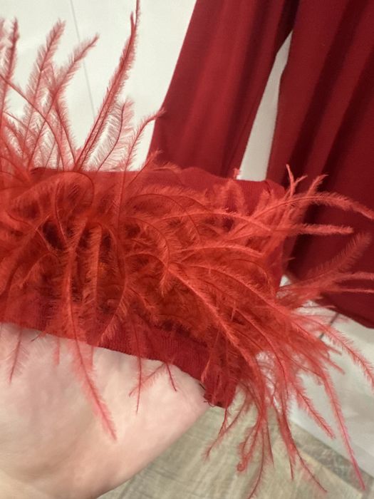 Лонгслив красный