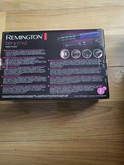 Perie cu aer cald Remington Dry & Style AS800, 800 W