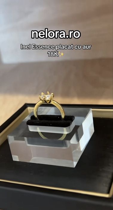 Inel Essence placat cu aur 18K (Reglabil)