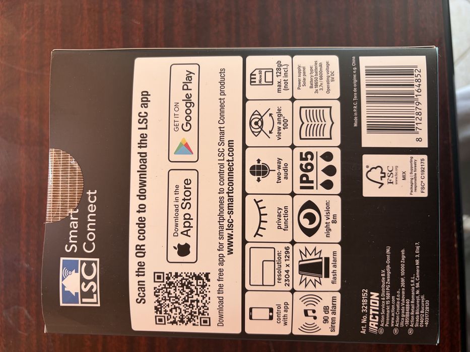 Camera de supraveghere PTZ, LSC Smart Connect, alimentare solara, conectivitate Wi-Fi, exterior