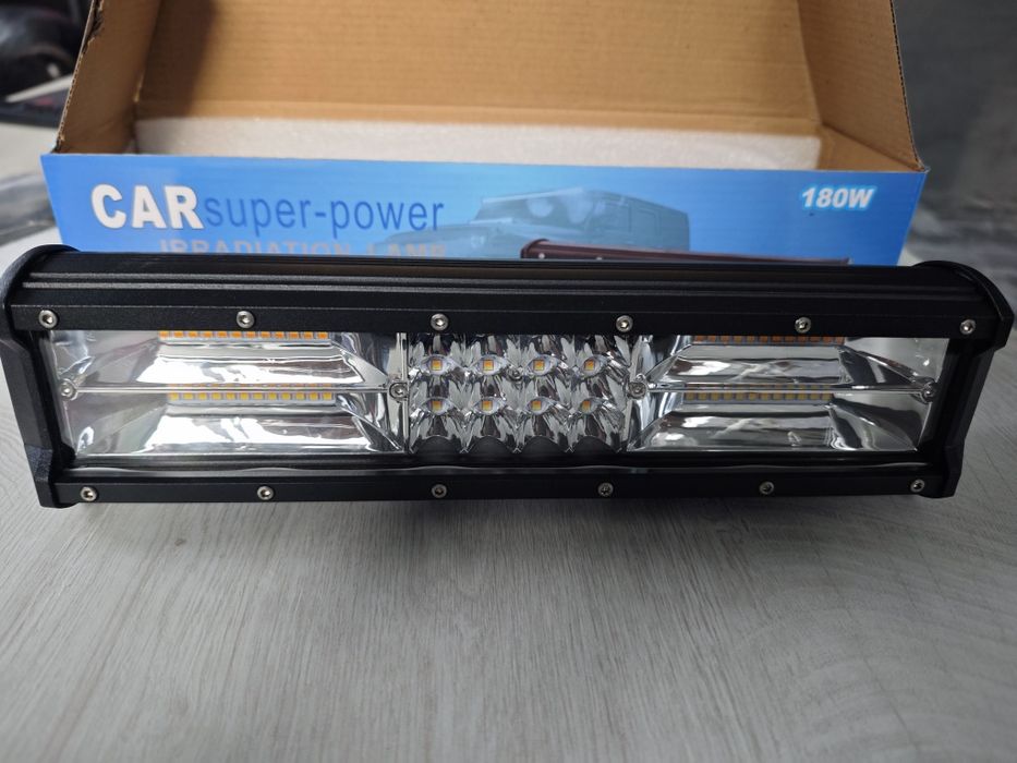 LED bar 30см 180W Двуцветен с блиц