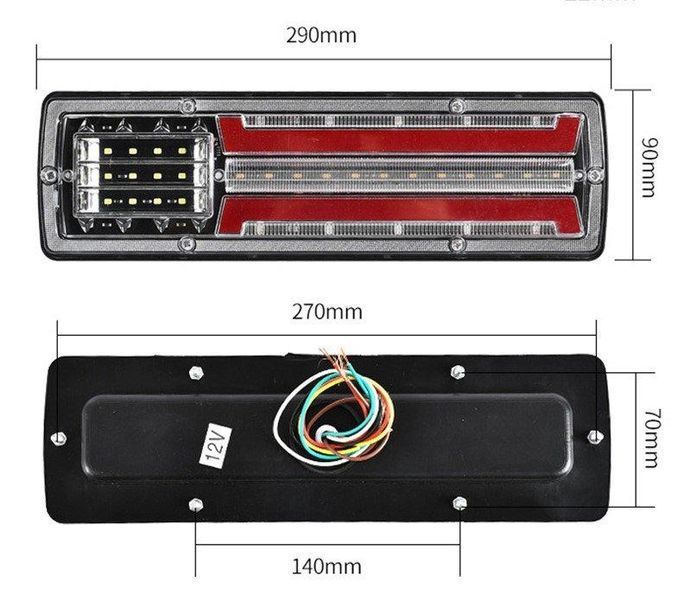 Стоп LED 3583-3/12-24V за ремарке , бус , камион , тир , каравана и др