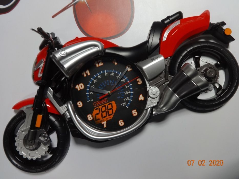 Часовник мотор мото сувенир стенен чопър мото