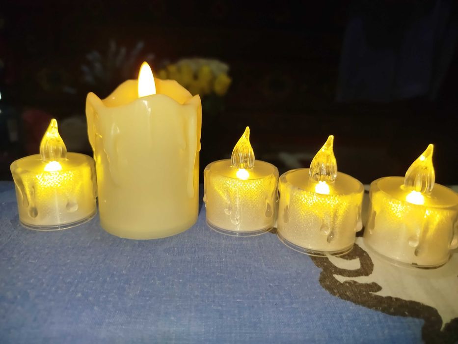 Led свечи, светодиодные,5 штук