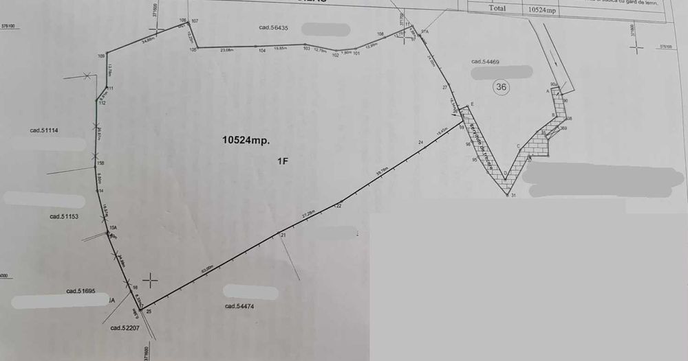 Inchiriez sau vand teren intravilan Muntele Rece - 10524 mp