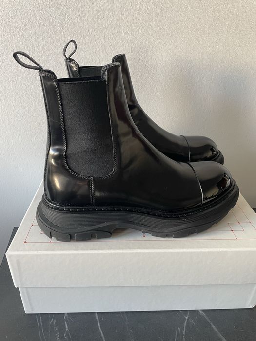 Bocanci de piele Alexander Mcqueen