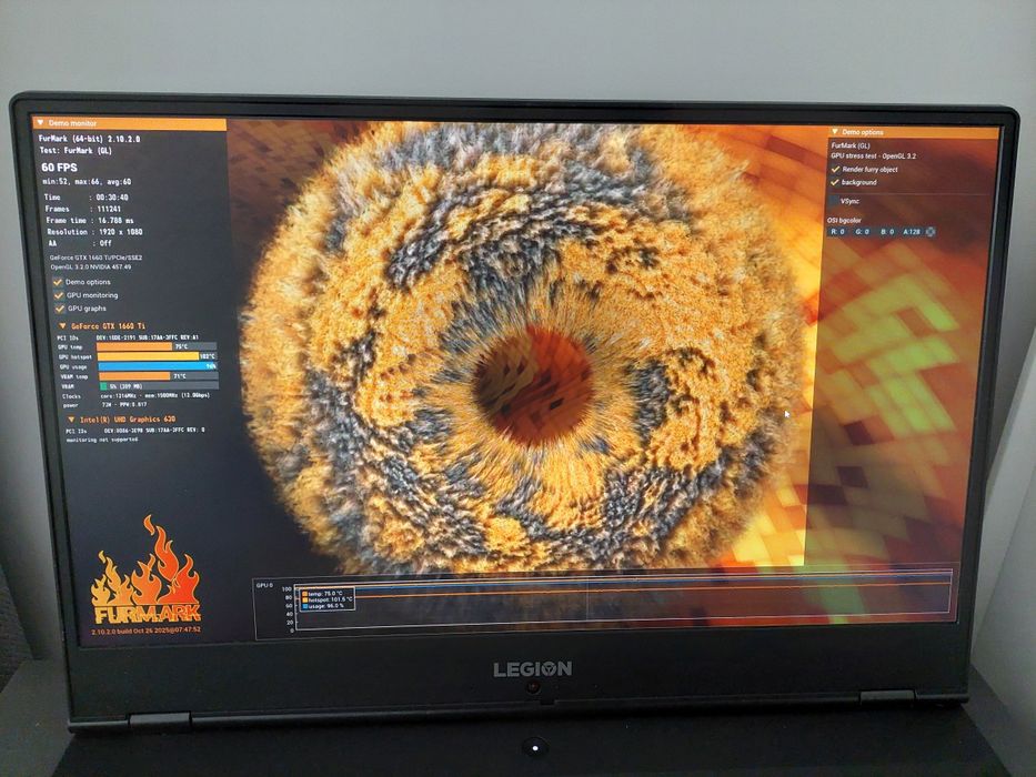 GTX 1660 Ti Core i5-9300H 17.3" геймърски лаптоп Lenovo Legion Y540