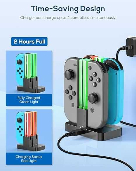 FYOUNG Докинг станция за зареждане за Switch и за Switch OLED