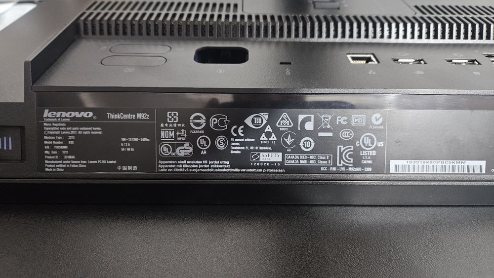 Lenovo all in one think centre M92z