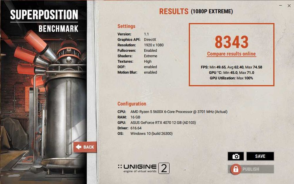 Видеокарта RTX 4070 12GB Asus Dual с оригинална кутия