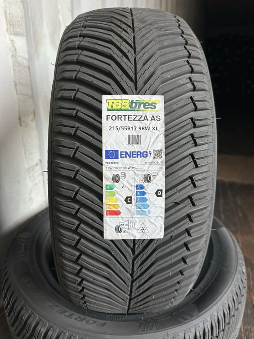 Нови всесезонни гуми TBB TIRES FORTEZZA AS 215/55R17 98W XL БОРД 2155517