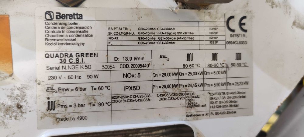 Piese Beretta Quadra Green 30 CSI