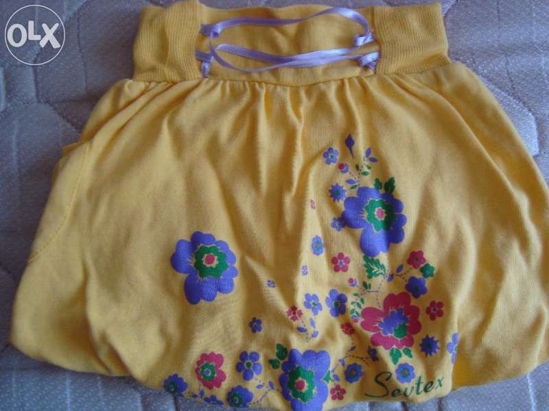 Модерна поличка за малка госпожица и красив блузон за зимата