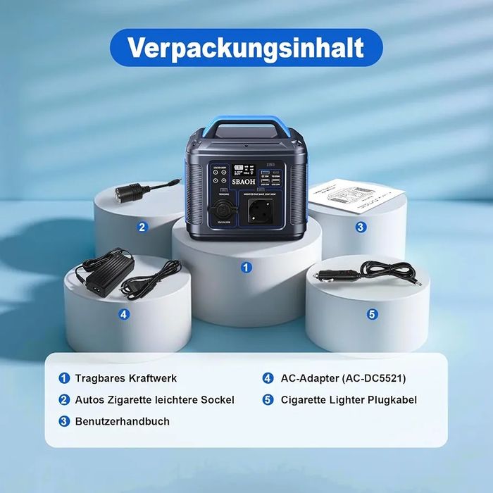 Намален 50% - Преносима Захранваща Станция SBAOH 300W/296Wh – Соларен