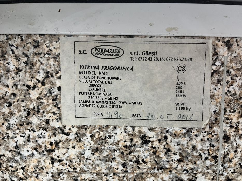 Vitrina Frigorifica VIT-NIC