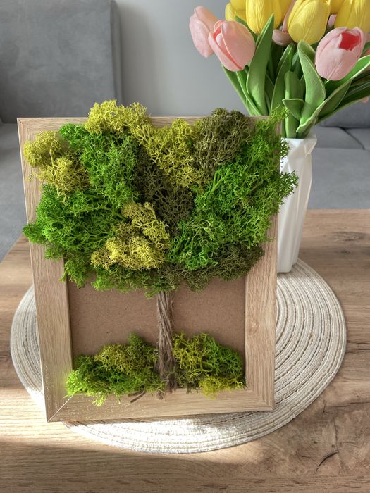 Картини и часовници със скандинавски мъх