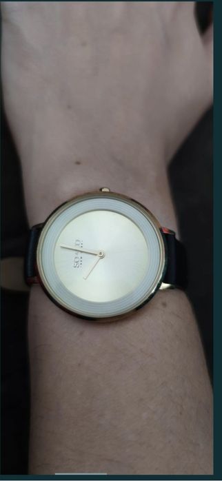 Ceas dama SO&CO Madison negru cu auriu