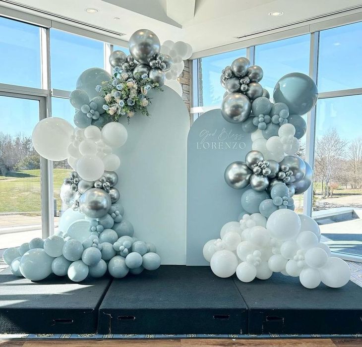 Oformileniya Toshkent shar bilan bezatish chaqaloq olib chiqish