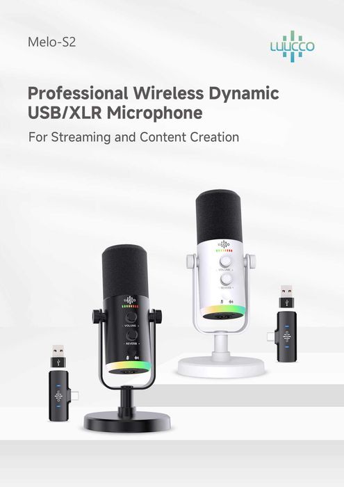 Микрофон профессиональный беспроводной новый Luucco Melo-S2