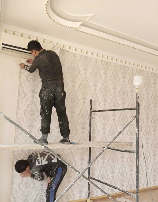 Odelka ishlari oboy laminat dikor va boshqa isharni qilamiz