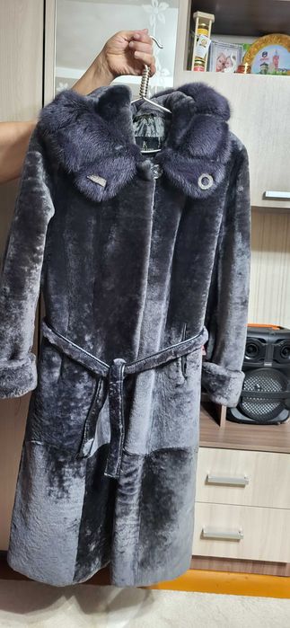 Шуба цигейковая б/у.