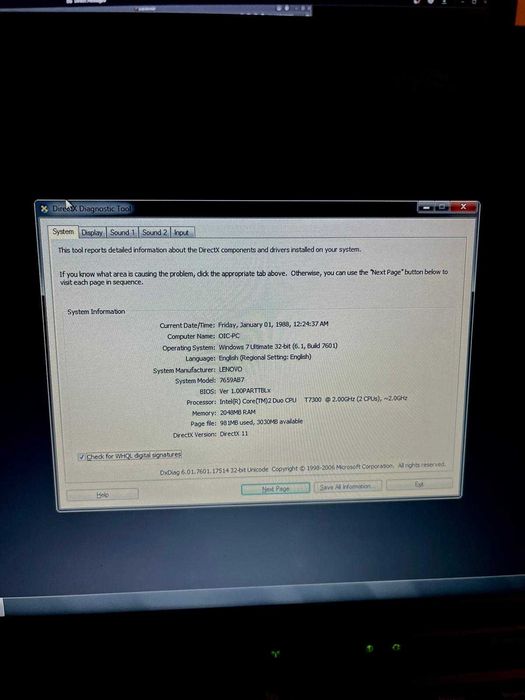 Laptop Thinkpad T61 (VERSIUNEA VECHE)