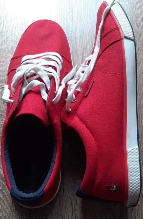 Vand pantofi  barbati din material textil rosu, marca Lanetti.